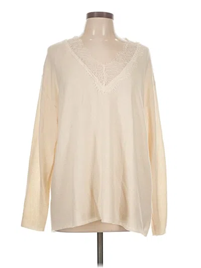 Pre-owned Zara Pullover Sweater In Ivory