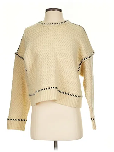 Pre-owned Zara Pullover Sweater In Ivory