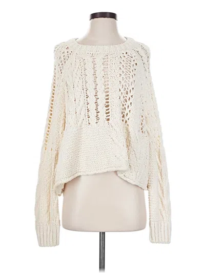 Pre-owned Zara Pullover Sweater In Ivory