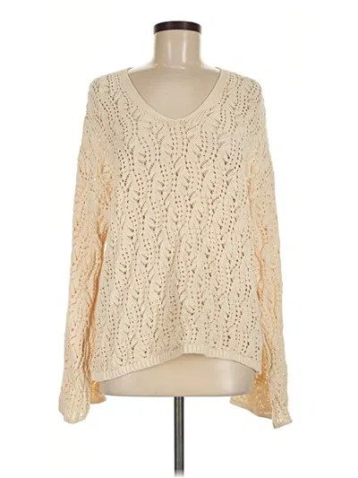 Pre-owned Zara Pullover Sweater In Ivory