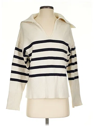 Pre-owned Zara Pullover Sweater In Ivory