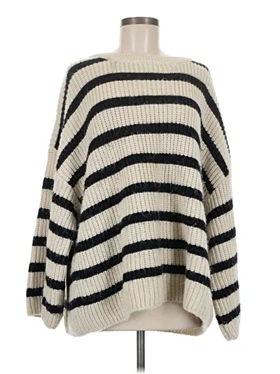 Pre-owned Zara Pullover Sweater In Ivory
