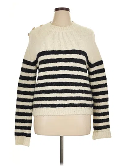 Pre-owned Zara Pullover Sweater In Ivory