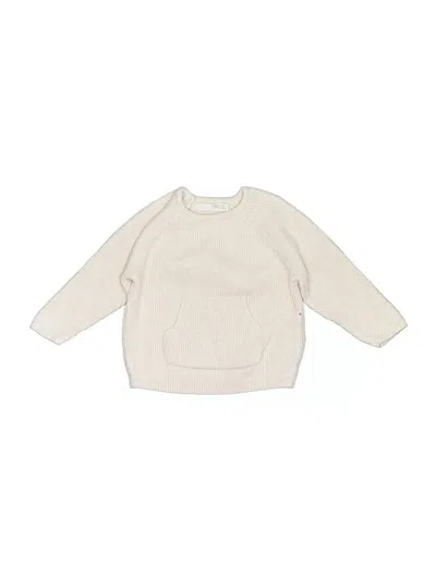 Pre-owned Zara Babies' Pullover Sweater In Ivory