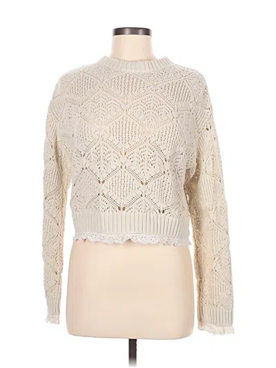 Pre-owned Zara Pullover Sweater In Ivory