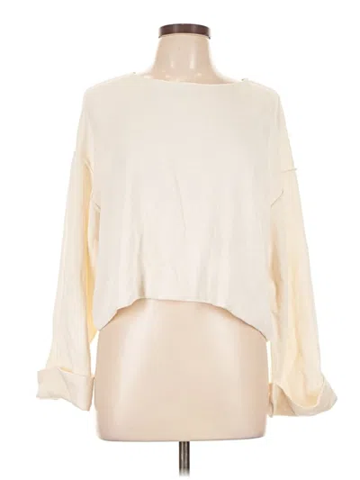 Pre-owned Zara Pullover Sweater In Ivory