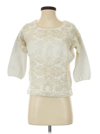 Pre-owned Zara Pullover Sweater In Ivory
