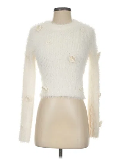 Pre-owned Zara Pullover Sweater In Ivory