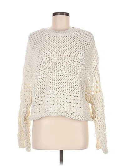 Pre-owned Zara Pullover Sweater In Ivory