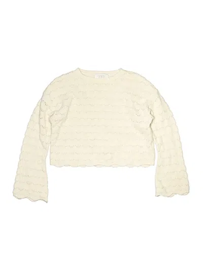 Pre-owned Zara Kids' Pullover Sweater In Ivory