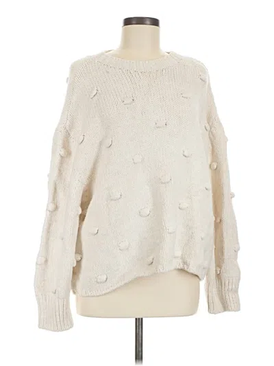Pre-owned Zara Pullover Sweater In Ivory