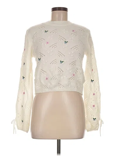 Pre-owned Zara Pullover Sweater In Ivory
