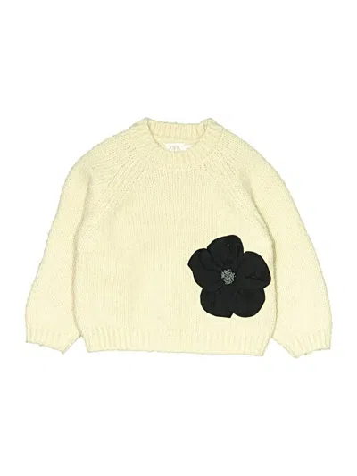 Pre-owned Zara Kids' Pullover Sweater In Ivory