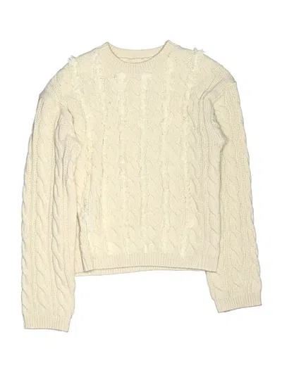 Pre-owned Zara Kids' Pullover Sweater In Ivory