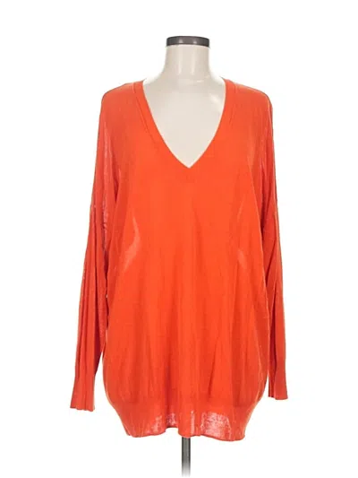 Pre-owned Zara Pullover Sweater In Orange