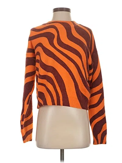 Pre-owned Zara Pullover Sweater In Orange