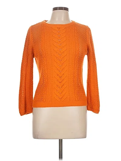 Pre-owned Zara Pullover Sweater In Orange