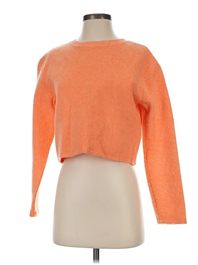 Pre-owned Zara Pullover Sweater In Orange