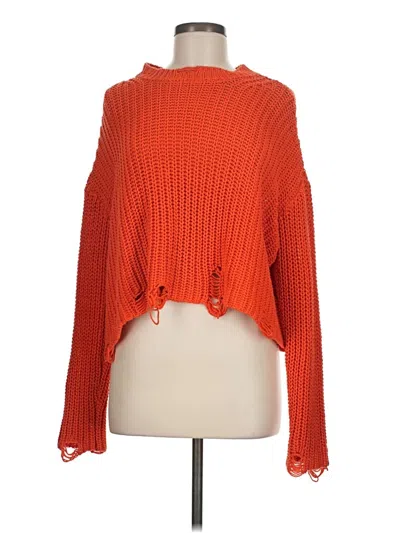 Pre-owned Zara Pullover Sweater In Orange