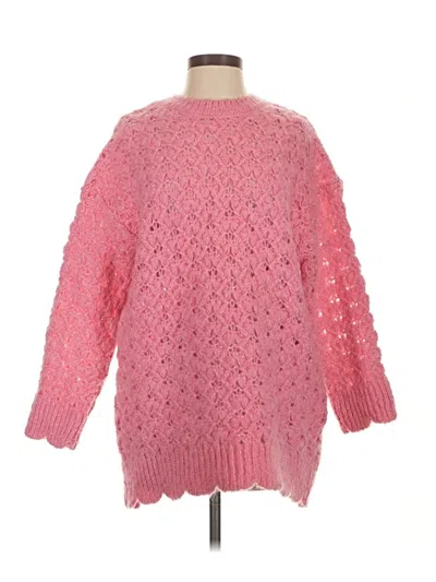 Pre-owned Zara Pullover Sweater In Pink