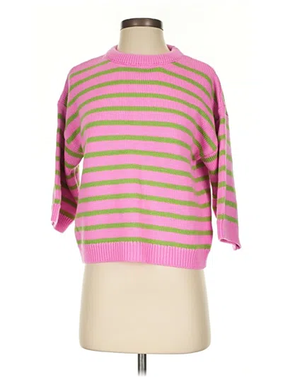 Pre-owned Zara Pullover Sweater In Pink