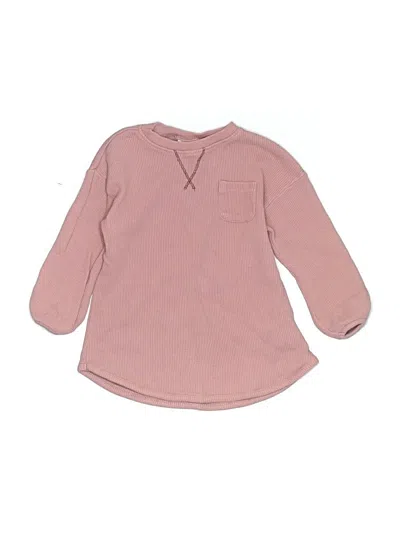 Pre-owned Zara Kids' Pullover Sweater In Pink