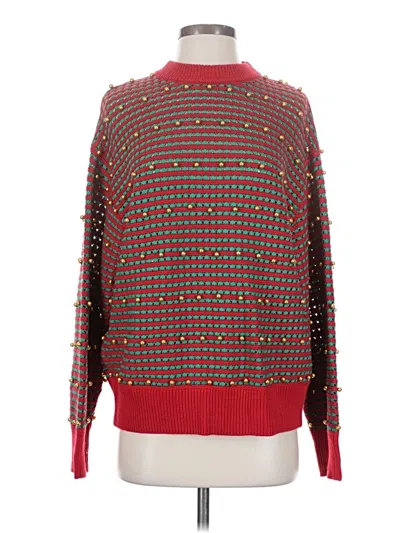 Pre-owned Zara Pullover Sweater In Red