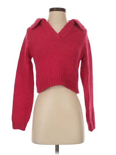 Pre-owned Zara Pullover Sweater In Red