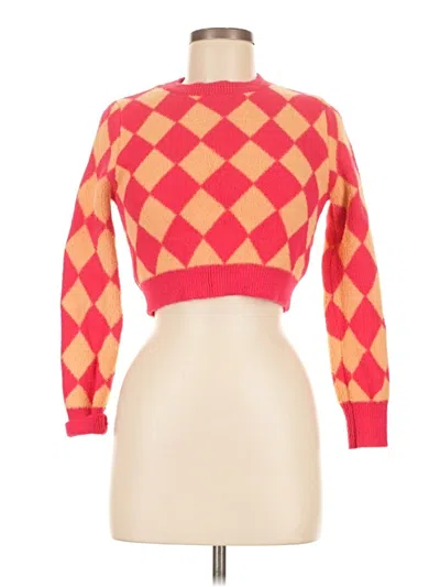Pre-owned Zara Pullover Sweater In Red