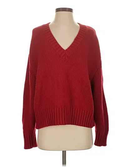 Pre-owned Zara Pullover Sweater In Red