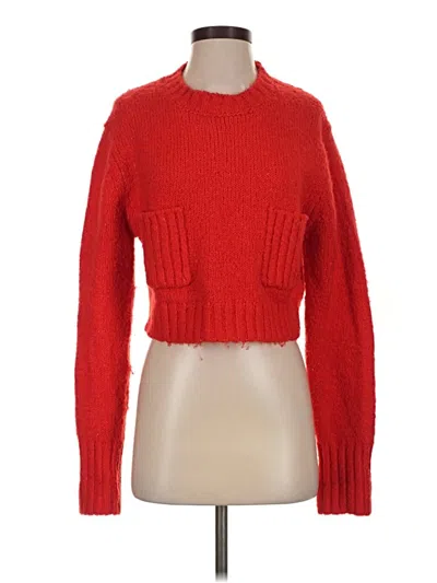 Pre-owned Zara Pullover Sweater In Red