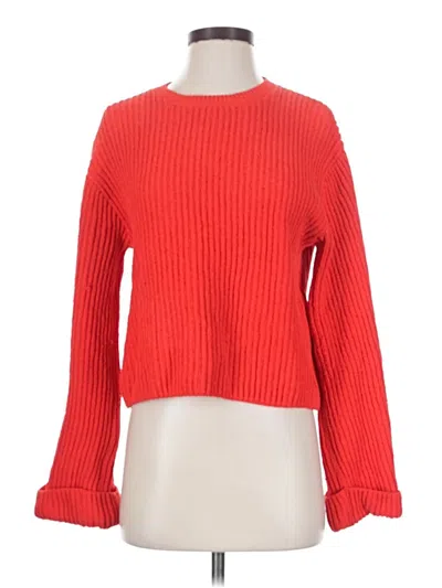 Pre-owned Zara Pullover Sweater In Red