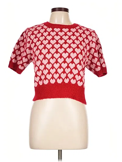Pre-owned Zara Pullover Sweater In Red