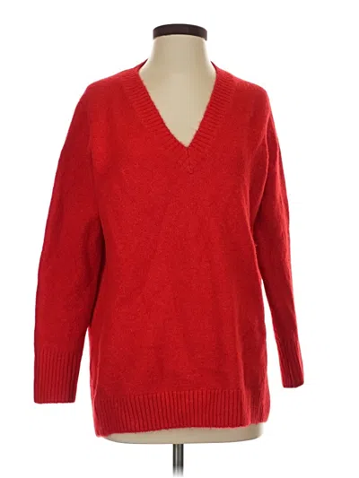 Pre-owned Zara Pullover Sweater In Red