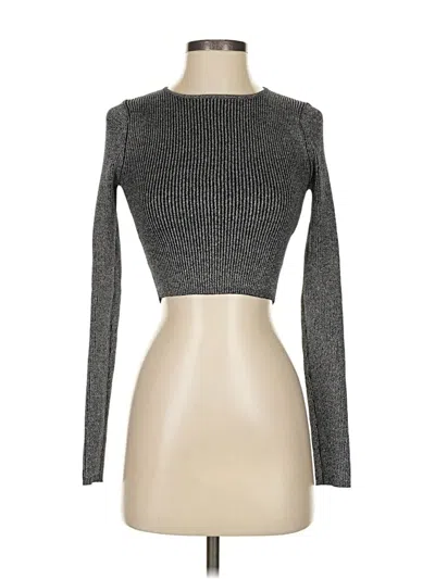 Pre-owned Zara Pullover Sweater In Silver