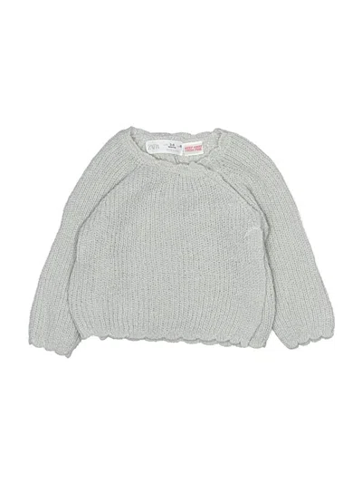 Pre-owned Zara Babies' Pullover Sweater In Silver