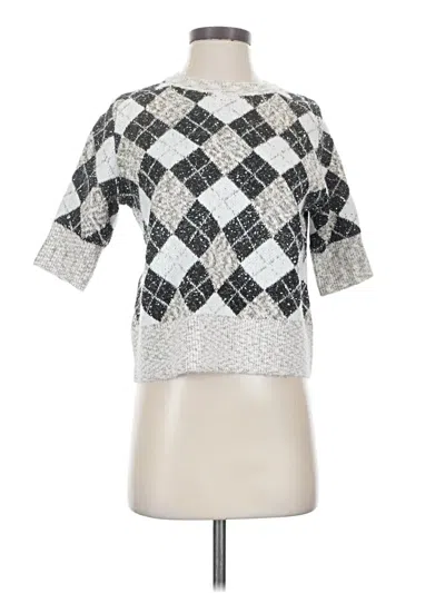 Pre-owned Zara Pullover Sweater In Silver