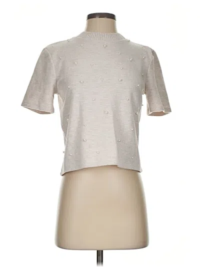 Pre-owned Zara Pullover Sweater In Silver