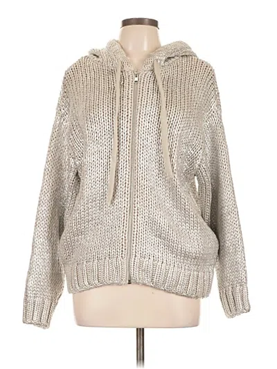 Pre-owned Zara Pullover Sweater In Silver