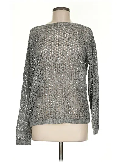Pre-owned Zara Pullover Sweater In Silver
