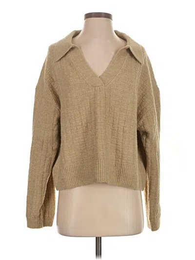 Pre-owned Zara Pullover Sweater In Tan