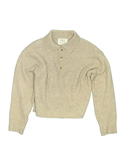 Pre-owned Zara Kids' Pullover Sweater In Tan