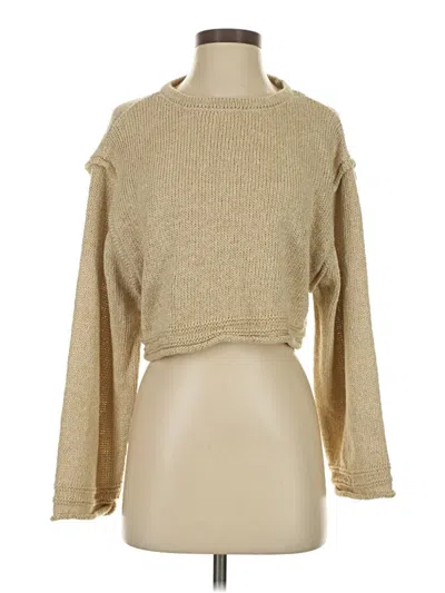 Pre-owned Zara Pullover Sweater In Tan