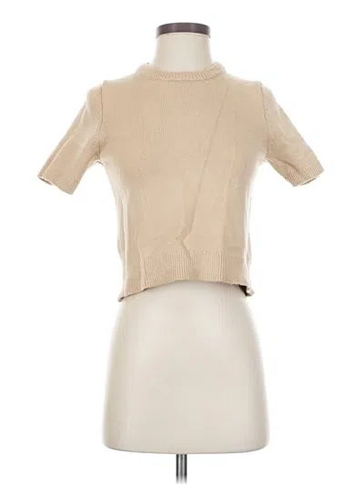 Pre-owned Zara Pullover Sweater In Tan