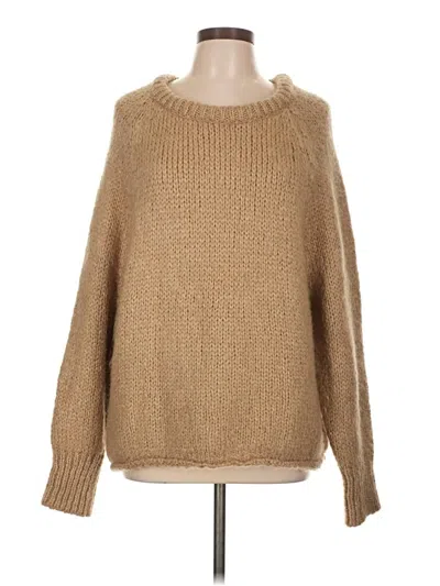 Pre-owned Zara Pullover Sweater In Tan
