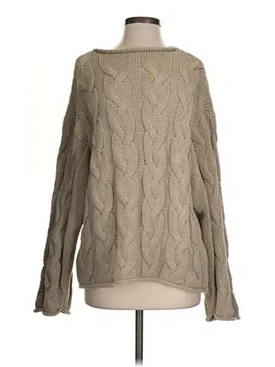 Pre-owned Zara Pullover Sweater In Tan