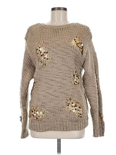Pre-owned Zara Pullover Sweater In Tan
