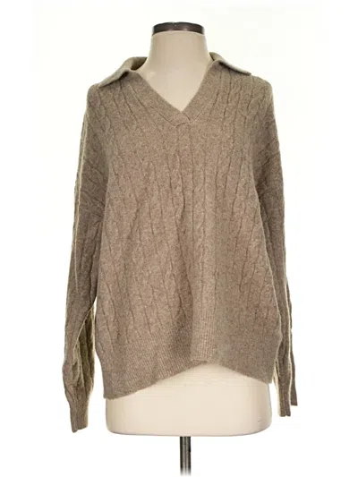Pre-owned Zara Pullover Sweater In Tan