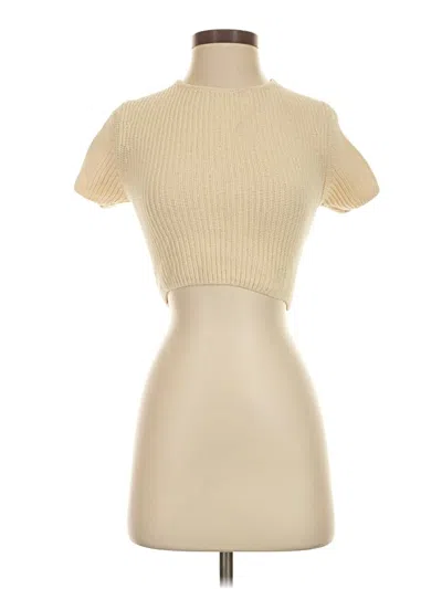 Pre-owned Zara Pullover Sweater In Tan