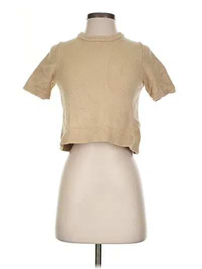 Pre-owned Zara Pullover Sweater In Tan